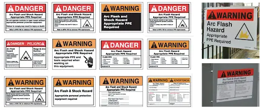Arc Flash Warning Labels